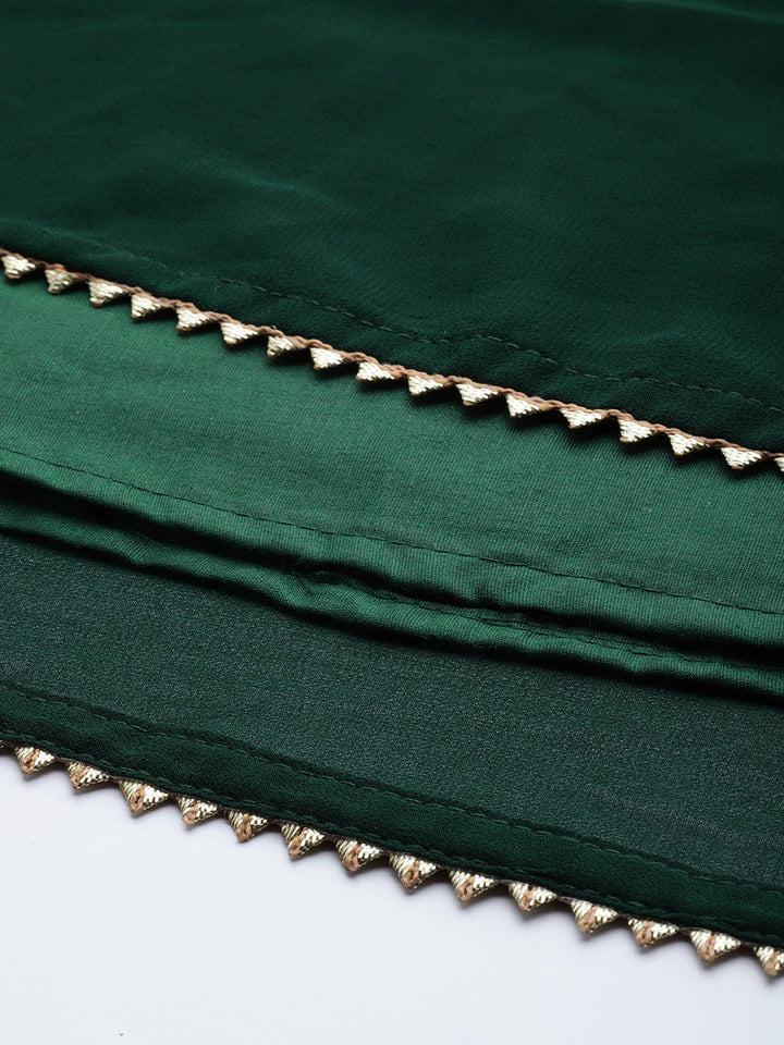 Peplum Kurta Sharara Set With Heavy Cut dana Embellished Dupatta