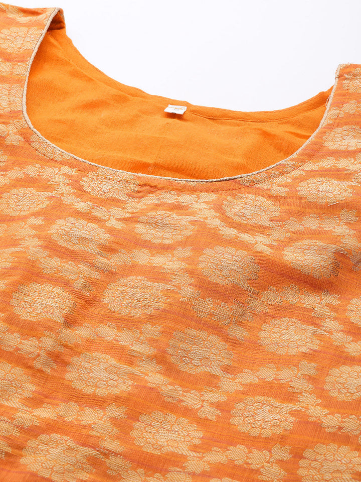 Banarasi Woven Kurta Sharara Set With Handloom Dupatta