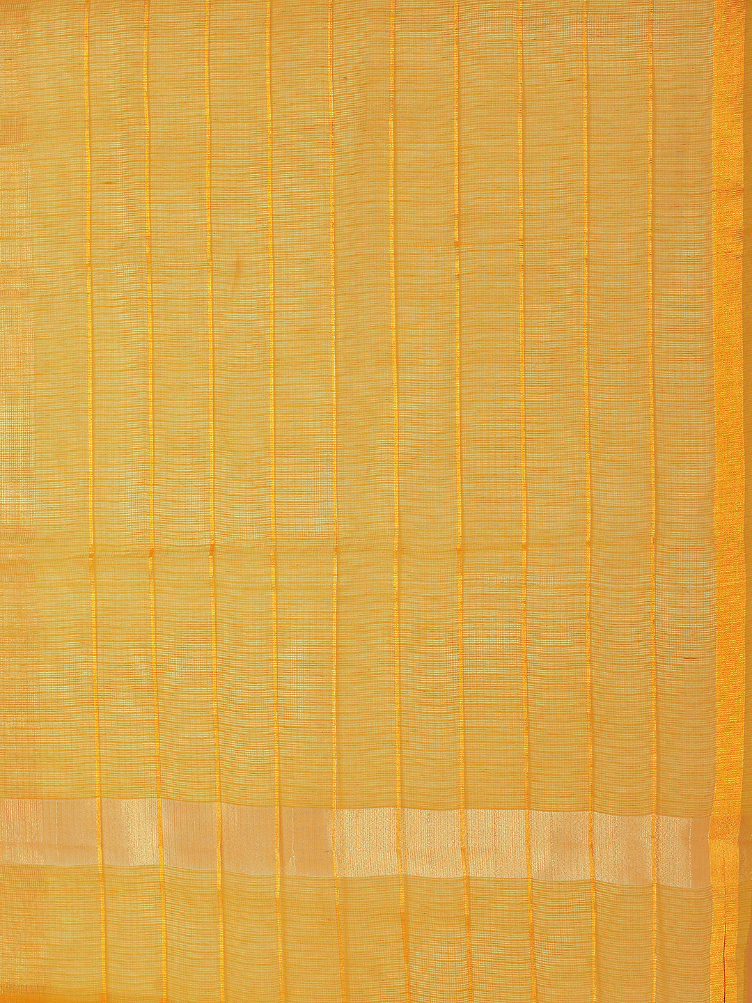 Chanderi Silk saree with intricate Zari weaving in a striped pattern