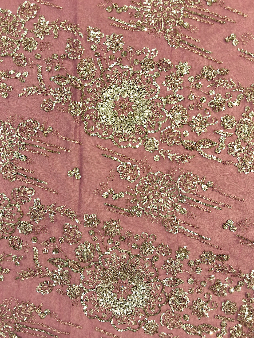 Pink Sequin Embroidered Saree with Heavy Border and Stitched Blouse