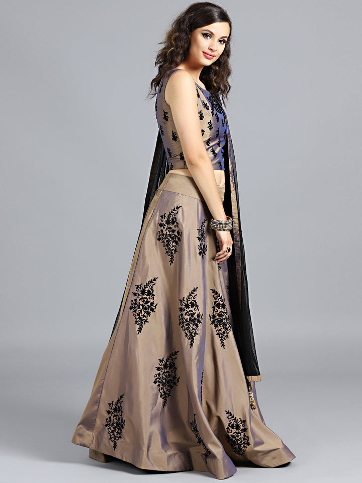 Contemporary Resham Embroidered Flared Lehenga Choli