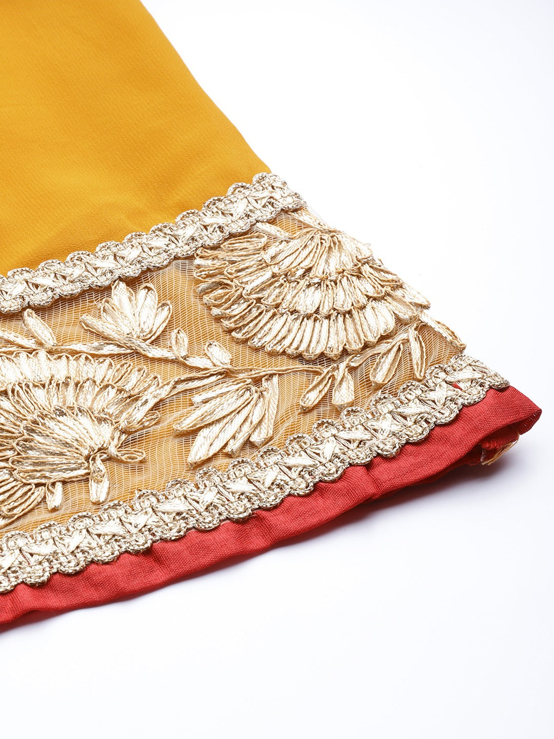 Made to Measure Peplum Sequence Embellished  Sharara Suit Set With Contrast Net Dupatta