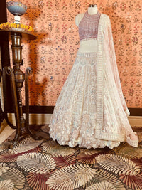 Vintage Rose Handcrafted Lehenga Set