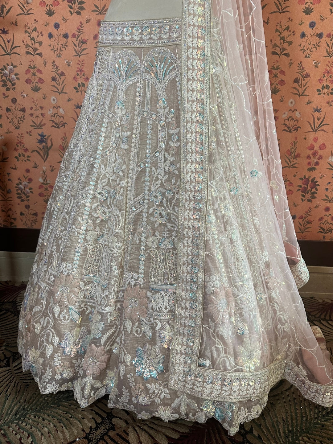 Vintage Rose Handcrafted Lehenga Set