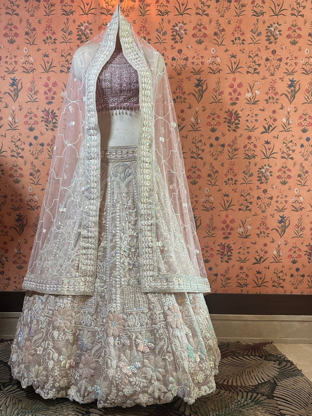 Vintage Rose Handcrafted Lehenga Set