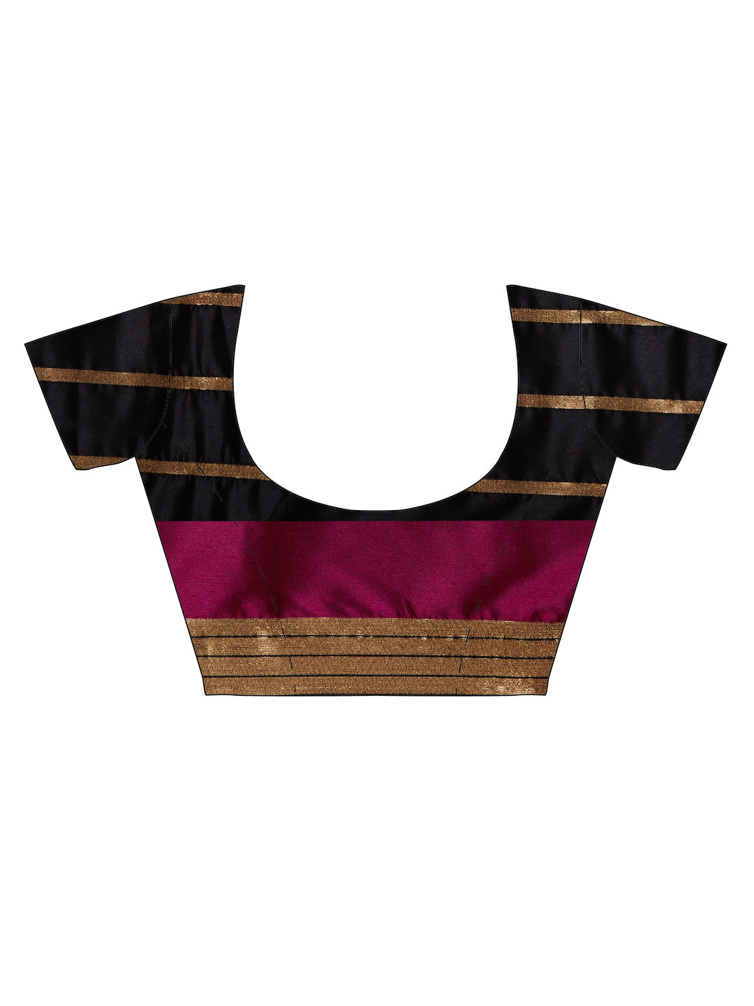 Taffy Brown & Voilet Banarasi Art Silk Saree