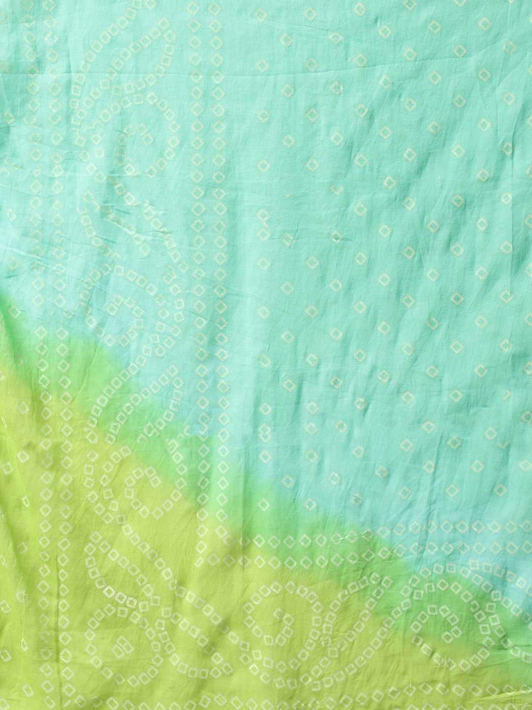 Cotton Ikat Suit Set with Cotton Bandhej Dupatta, Tassels & Asymmetrical hem