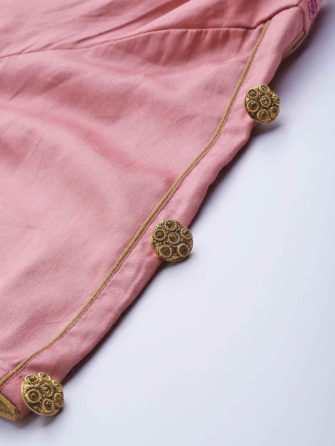 Unstitched Cotton Resham Embroidered Salwar Suit Set With Dupatta