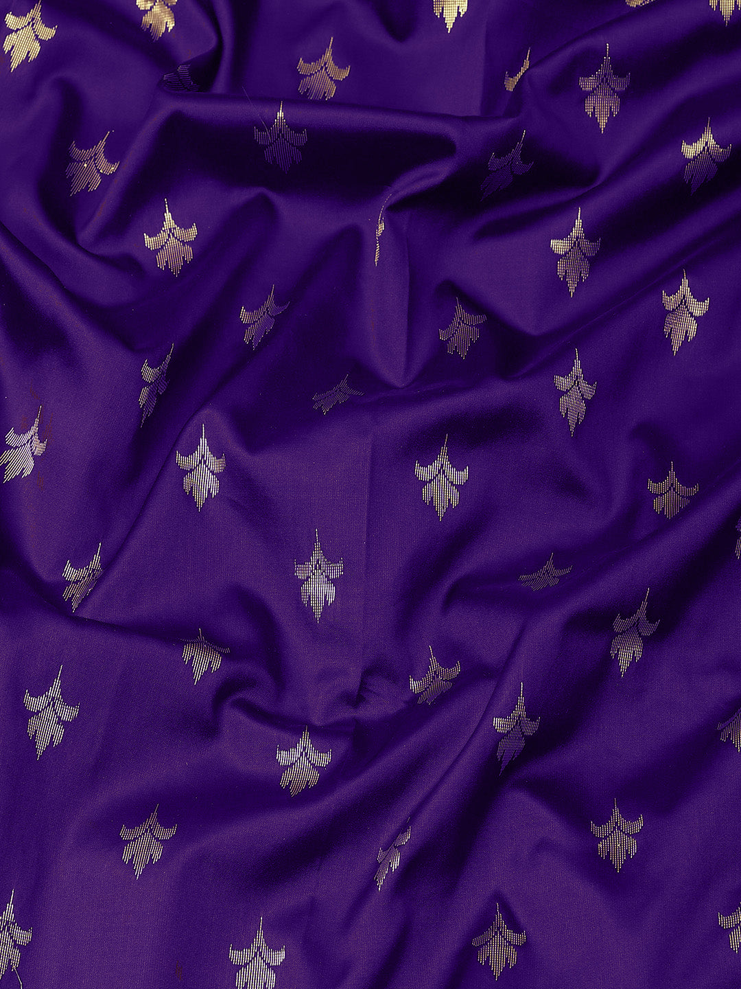 Mysore Handloom Silk Saree with Zari Woven Ethnic Tropical Motifs