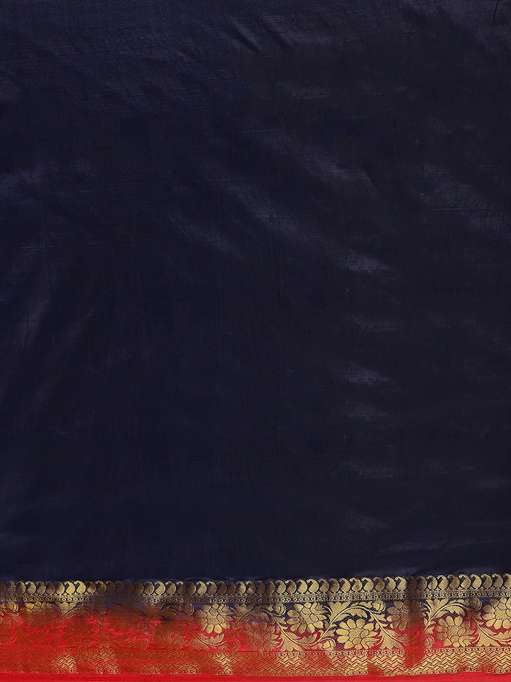 Dupion silk saree with Zari Woven Border