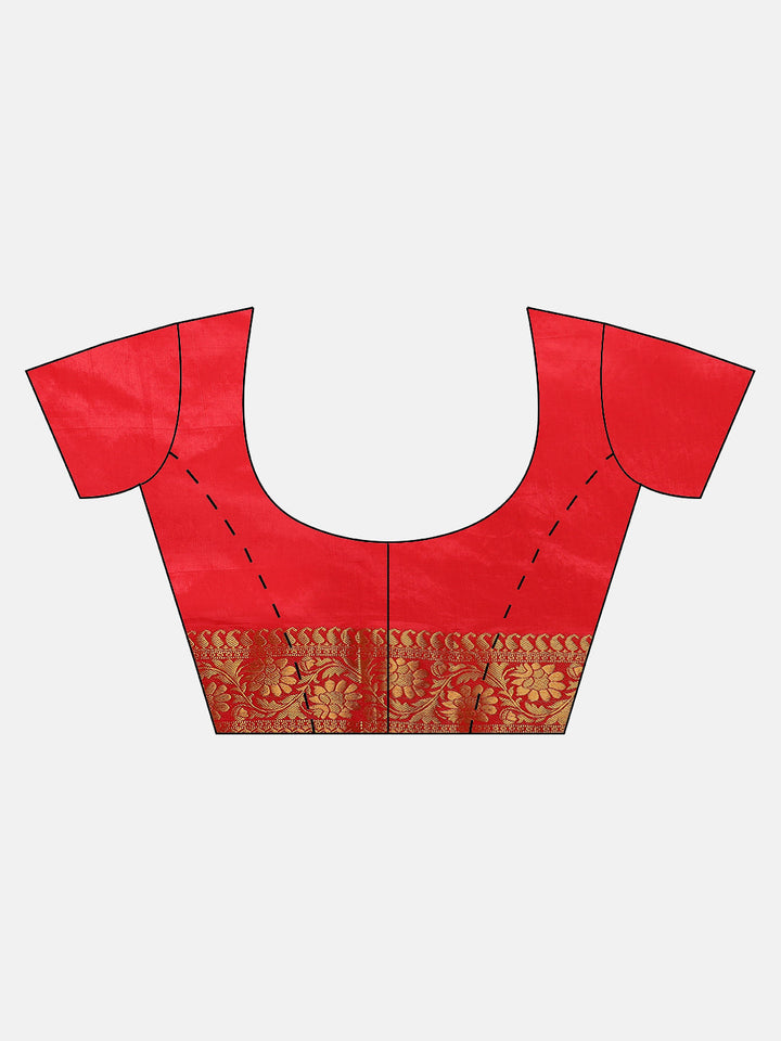 Dupion silk saree with Zari Woven Border