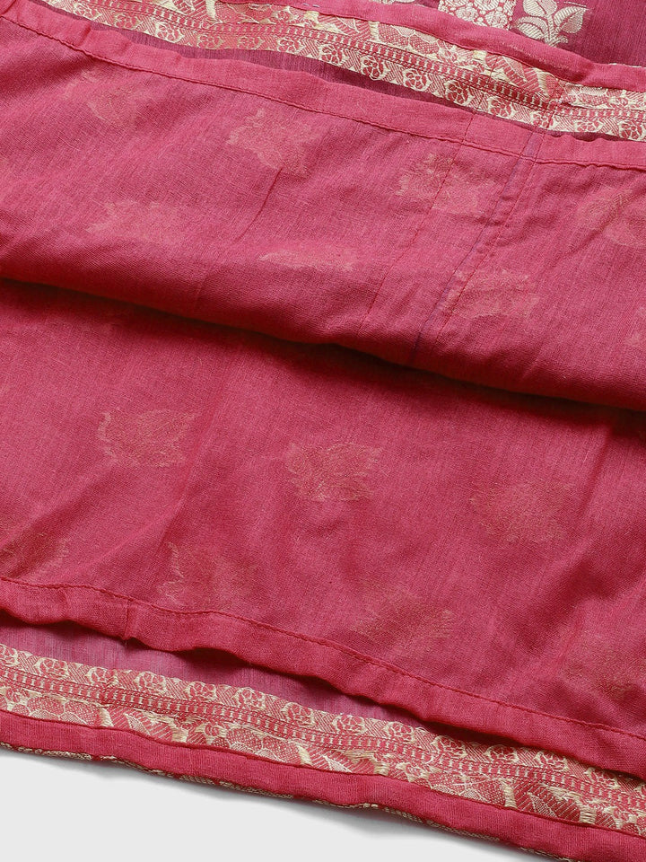 Banarasi Chanderi Silk Agarakha Pants Set with Dupatta