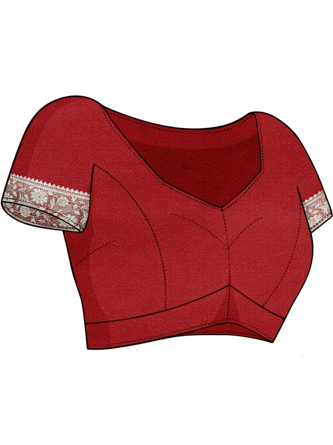 Maroon Kanjeevaram Banarasi Silk Zari Handwoven Saree