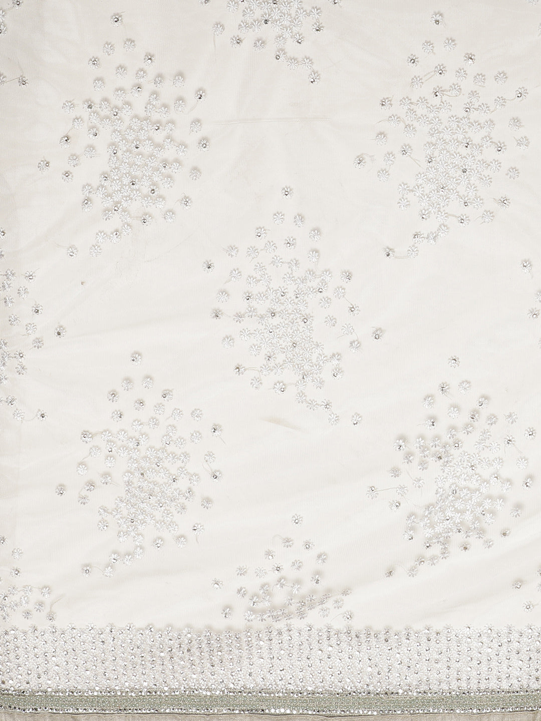 Net Embellished Saree with Resham Embroidery