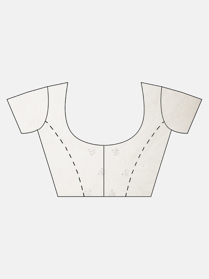 Net Embellished Saree with Resham Embroidery