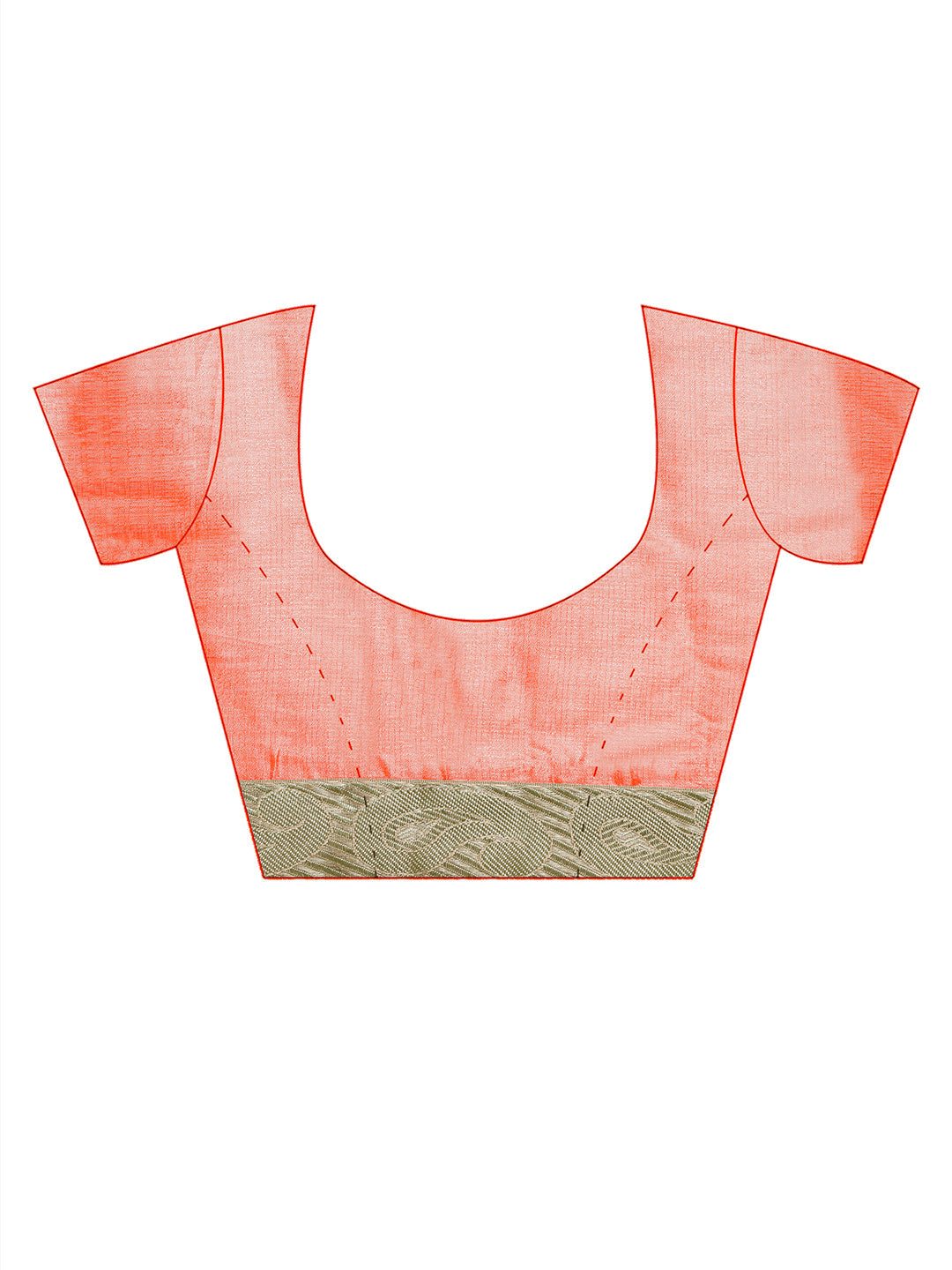 Peach Tussar Silk Embroidered Party Wear Saree