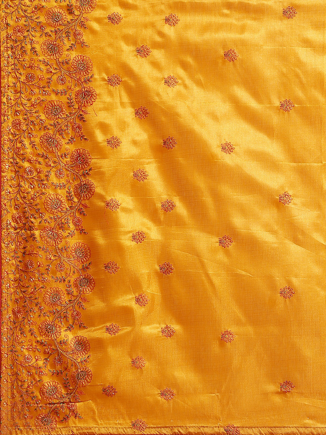 Tussar Banarasi Saree with Resham Floral Embroidery