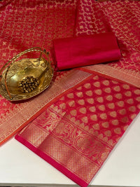 Red Woven Traditional Suit