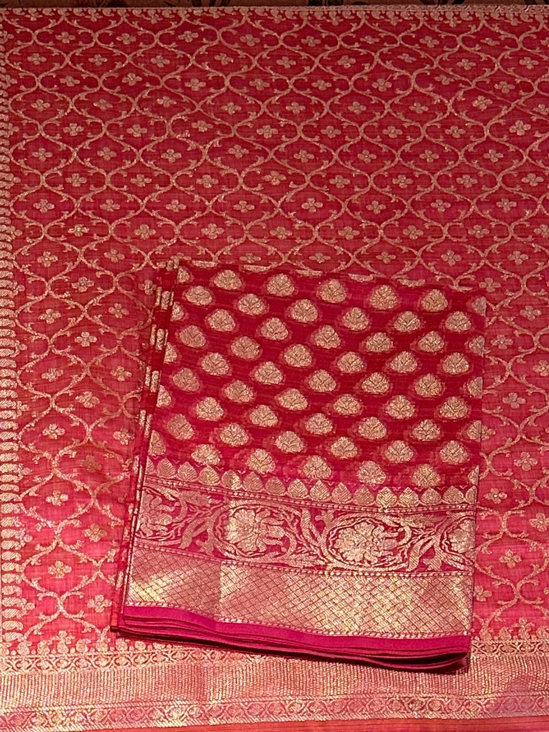 Red Woven Traditional Suit