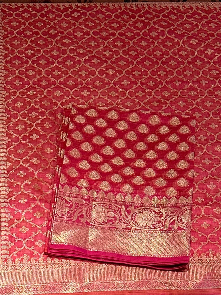 Red Woven Traditional Suit