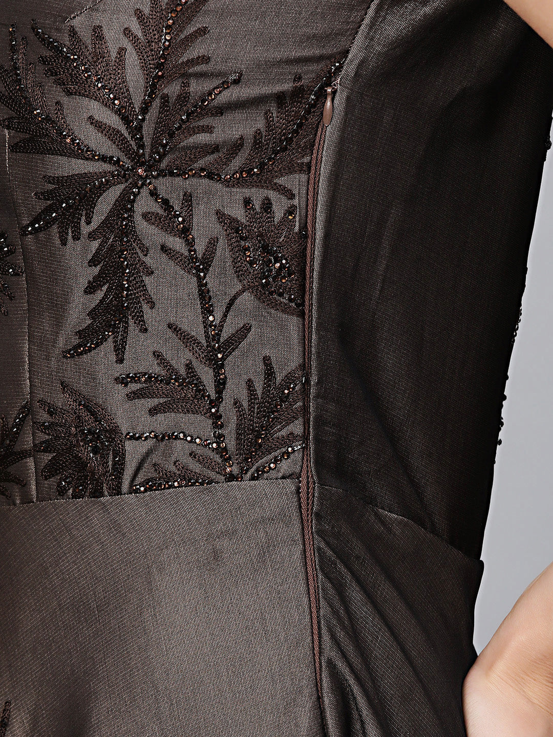Anarkali Cocktail Gown with Resham Embroidery