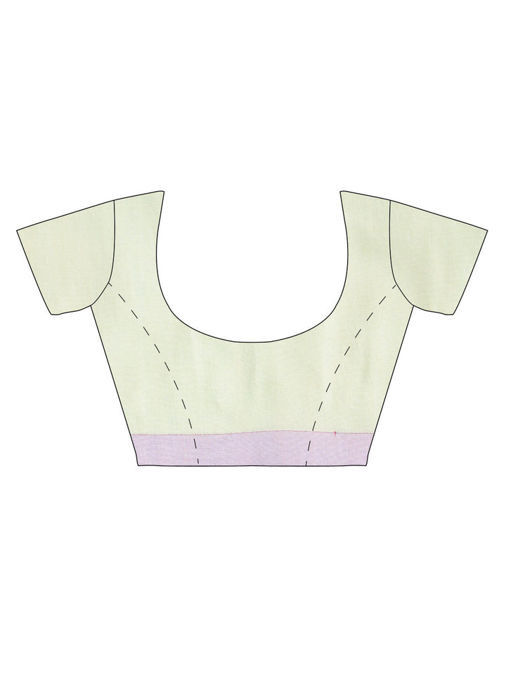 Banarasi Chanderi Silk Saree with Floral Meenakari Motifs