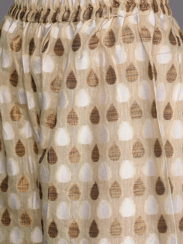 Chanderi Jacket style Kurta Pallazo Set