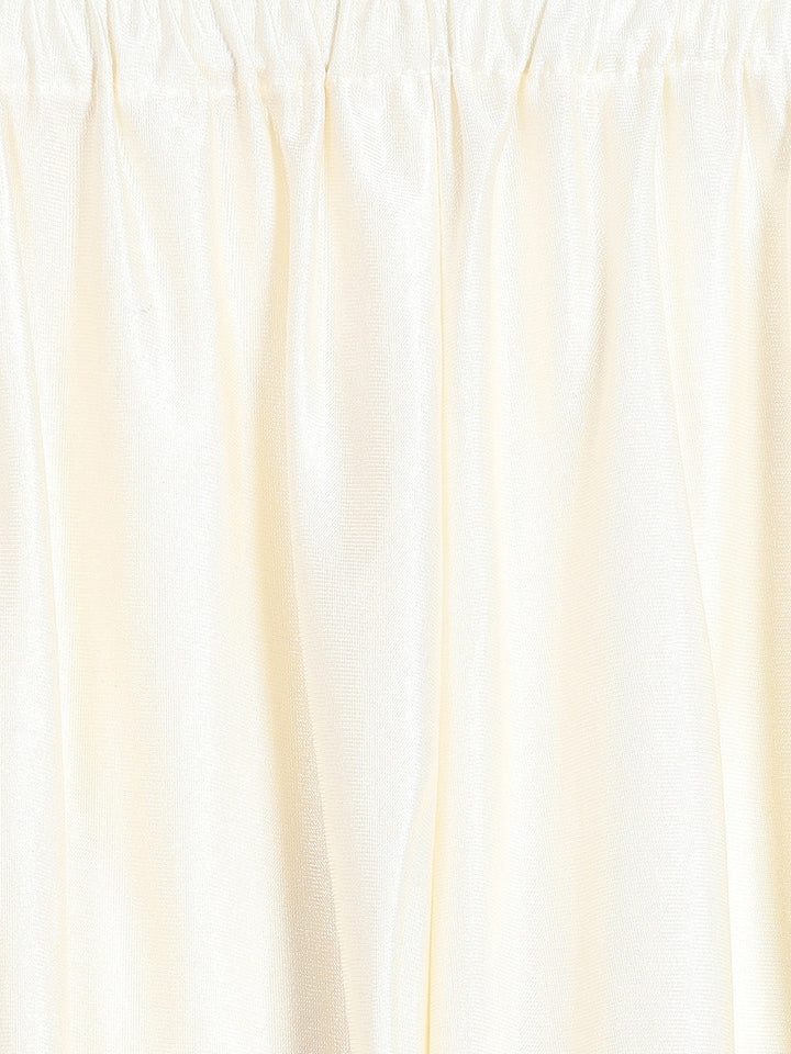 Textured Organza Anarkali with Banarasi Dupatta