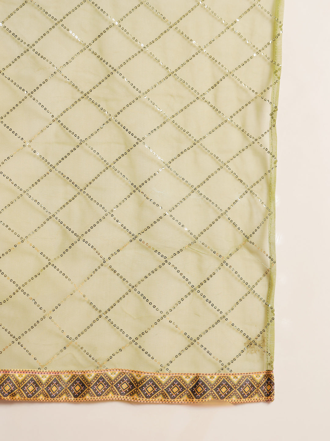 Chhabra 555 Multicolor Ombre Bandhani Lehenga with Embellished Tasseled Choli & Sequinned Dupatta