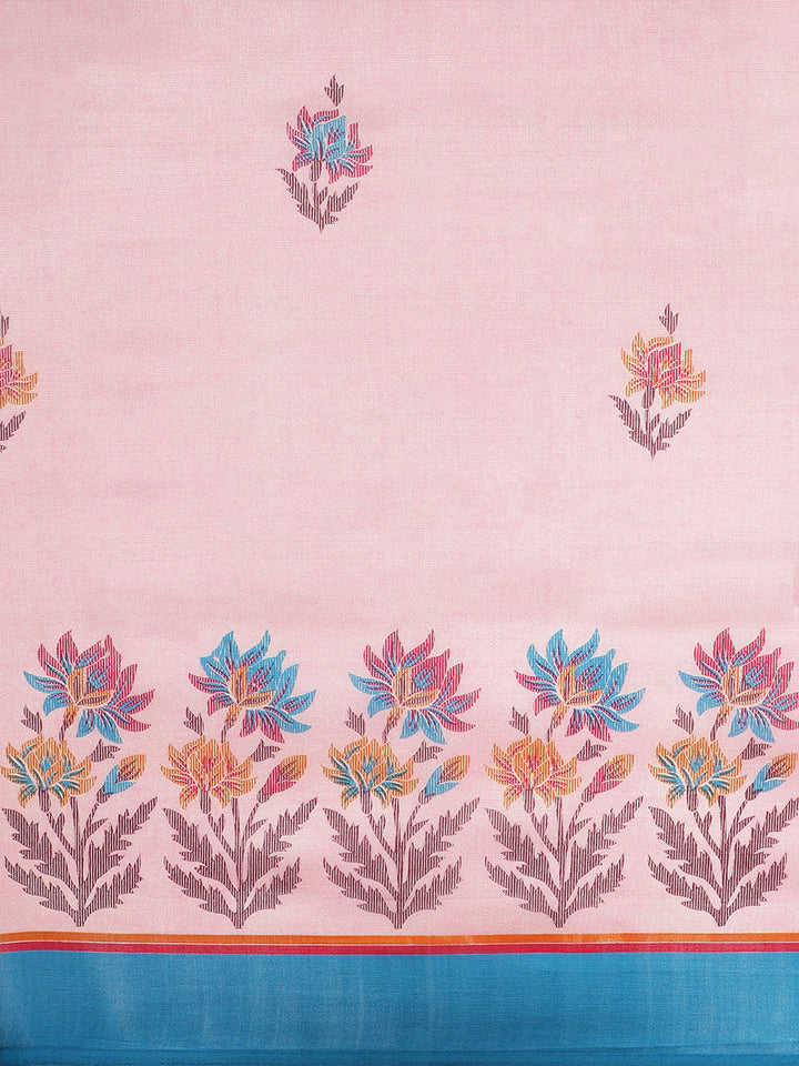 Bhagalpuri Silk Floral Print Saree