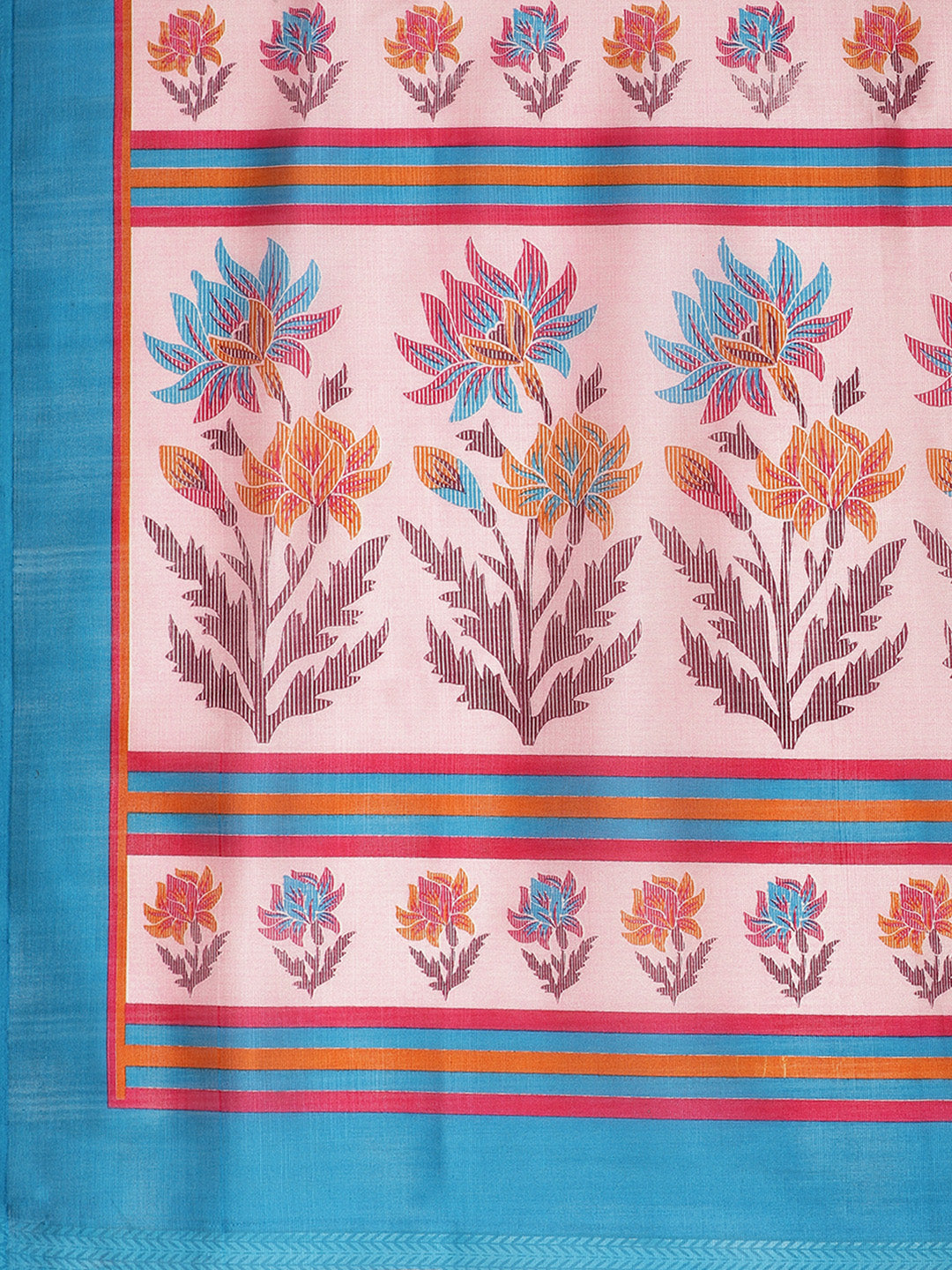 Bhagalpuri Silk Floral Print Saree
