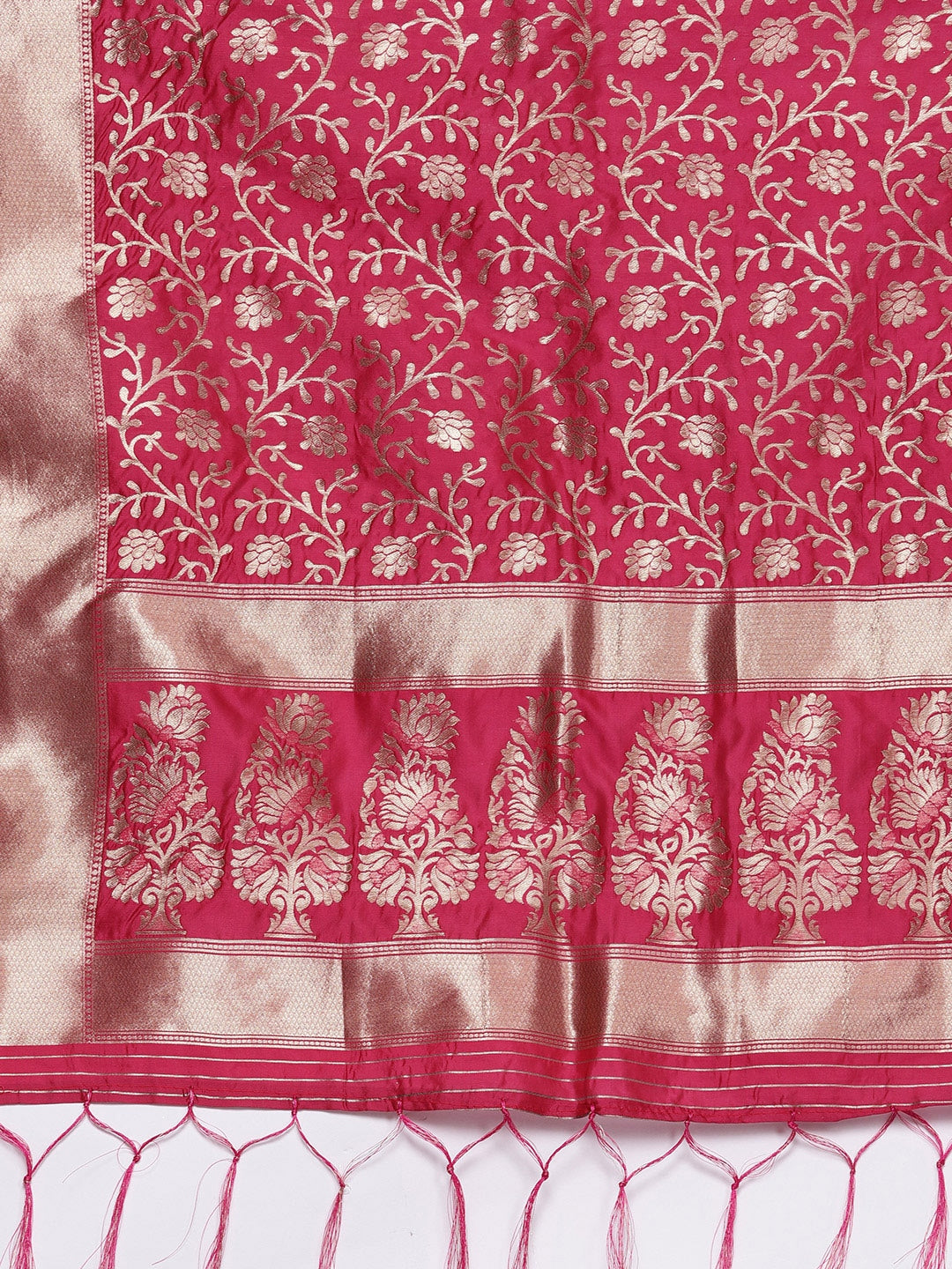Banarasi Silk Lehenga Choli with Zari & Resham Weaving