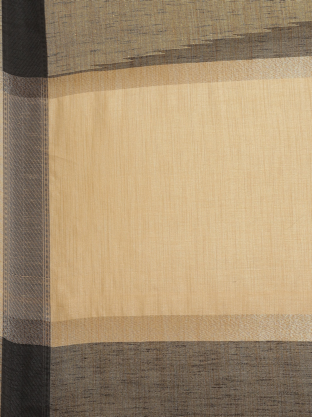 Jute Silk Resham Self embossed Saree with Kanjivaram Temple Pattern & Contrast Border