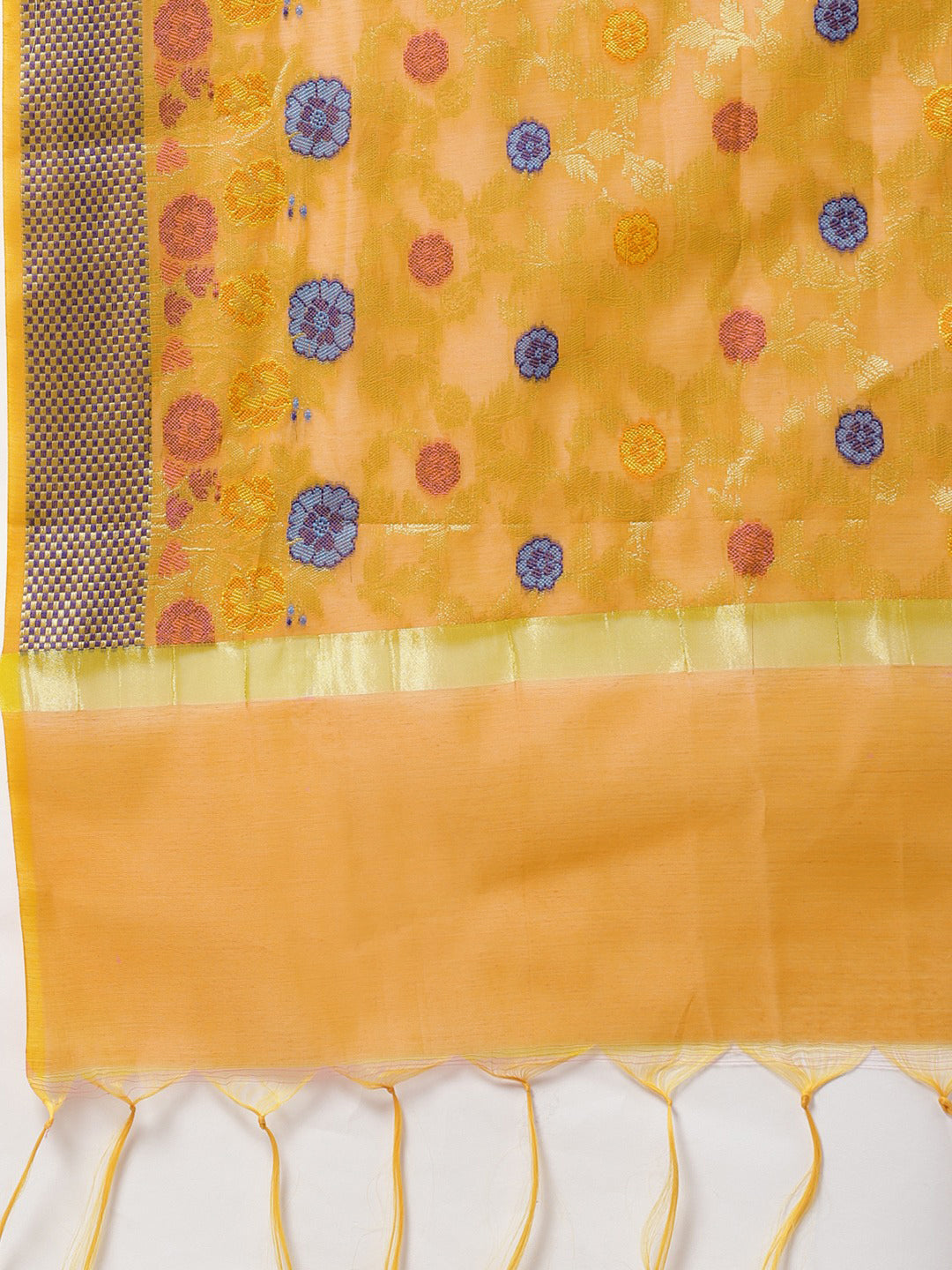 Banarasi Kurta Set with Zari meenakari Floral weaving & dupatta