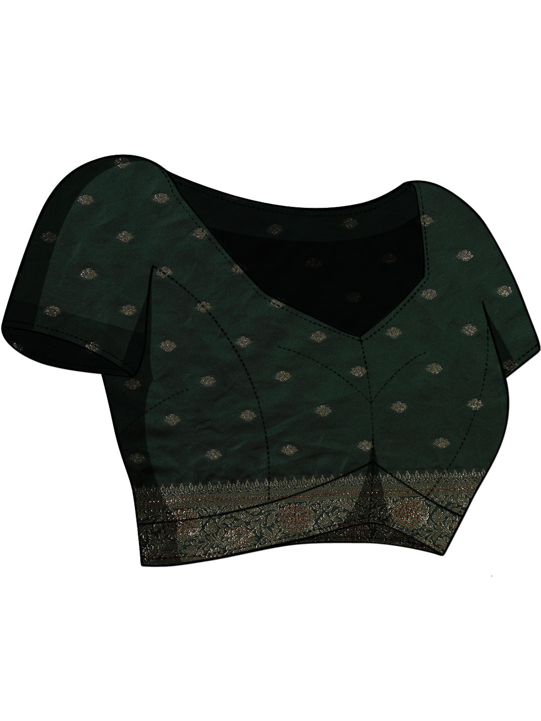 Banarasi Intricate Floral Motifs Zari Woven Traditional Handloom Satin Silk Saree
