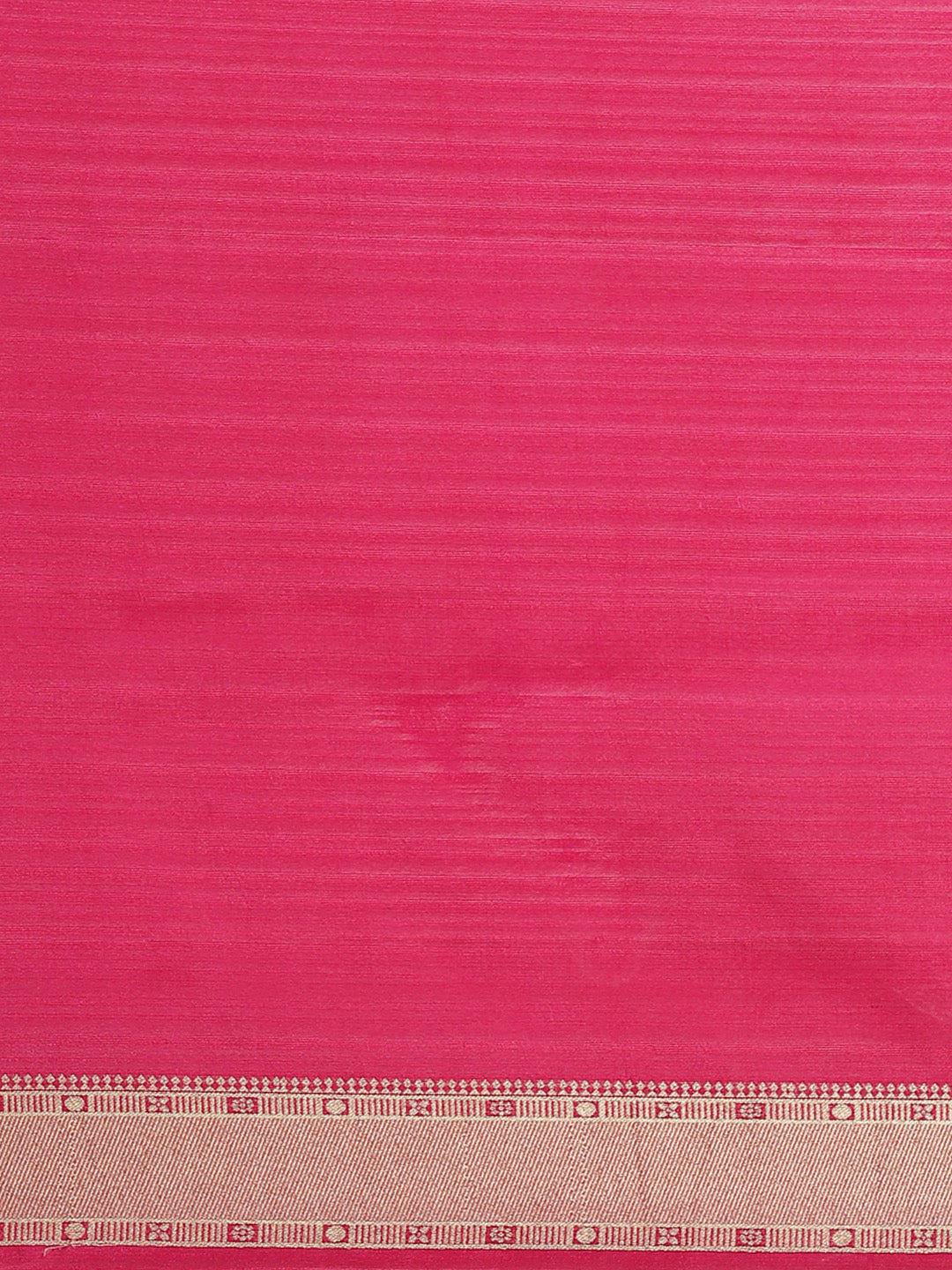 Navy Blue Kanjeeveram Silk Saree with Gold Oxidised Weaving and Contrast Pink Border