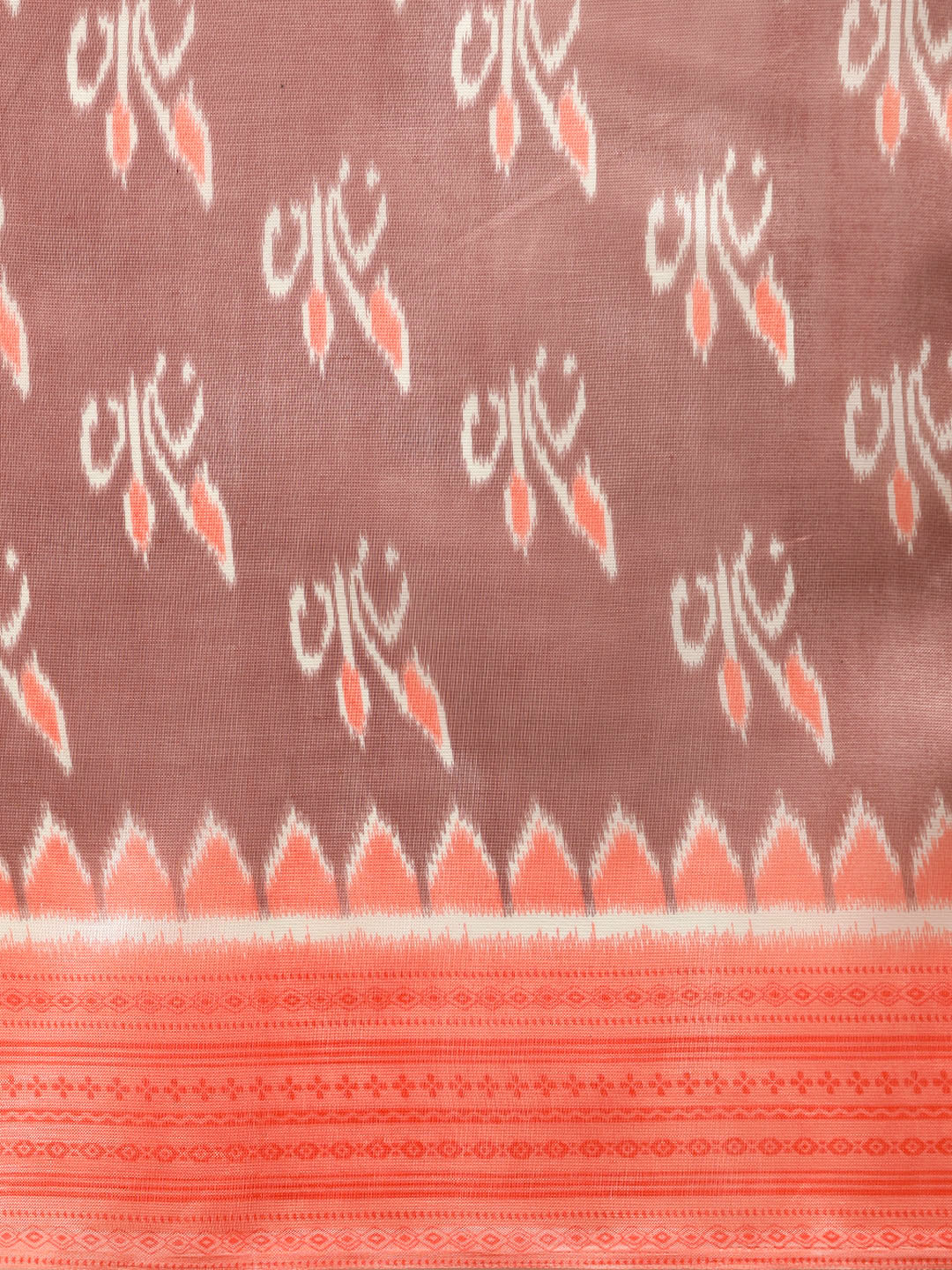 Bhagalpuri Ikat Print Saree