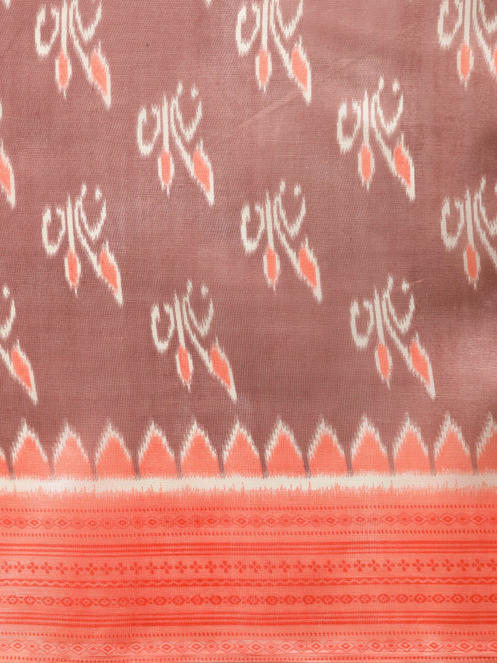 Bhagalpuri Ikat Print Saree
