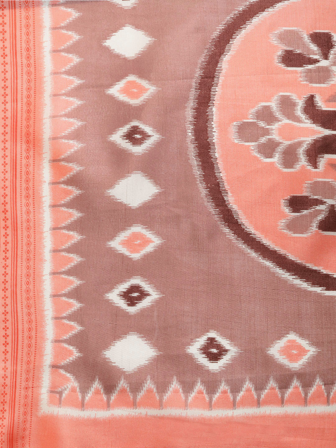 Bhagalpuri Ikat Print Saree