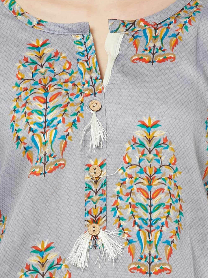 Embellished Semi-stitched Suit with Zari Embroidered Sharara and Leheriya Dupatta
