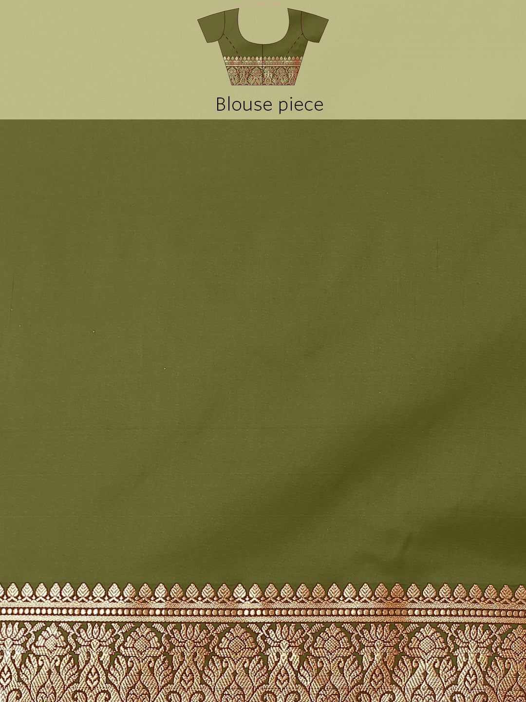 Golden Zari Woven Mysore Silk Bridal Handloom Saree with Floral motifs