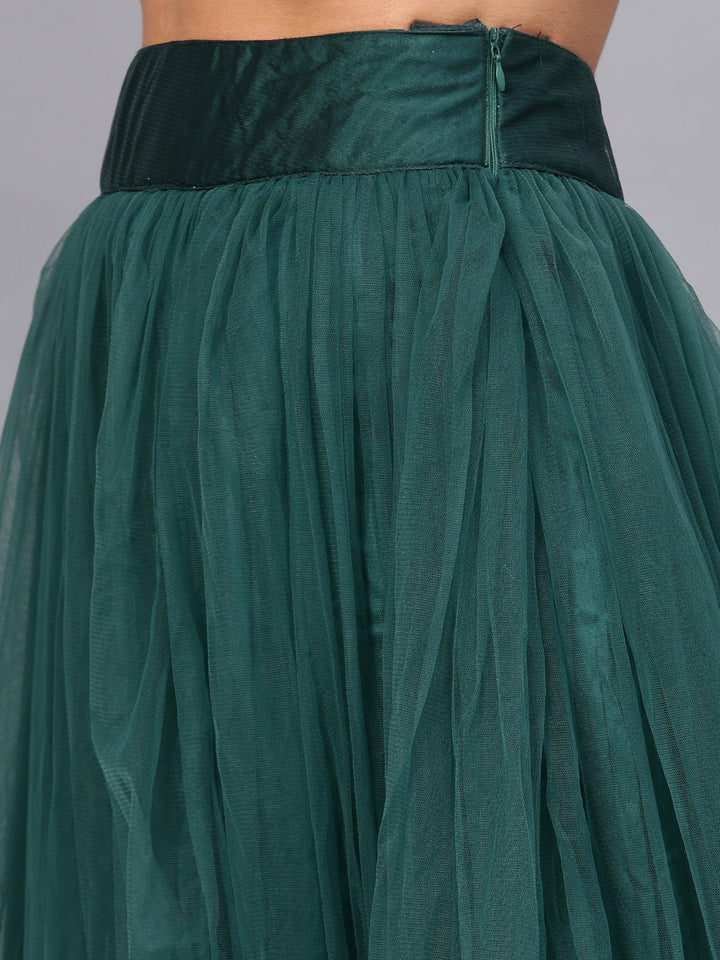 Long Cholli with Layered Skirt and Glitter Embellishments
