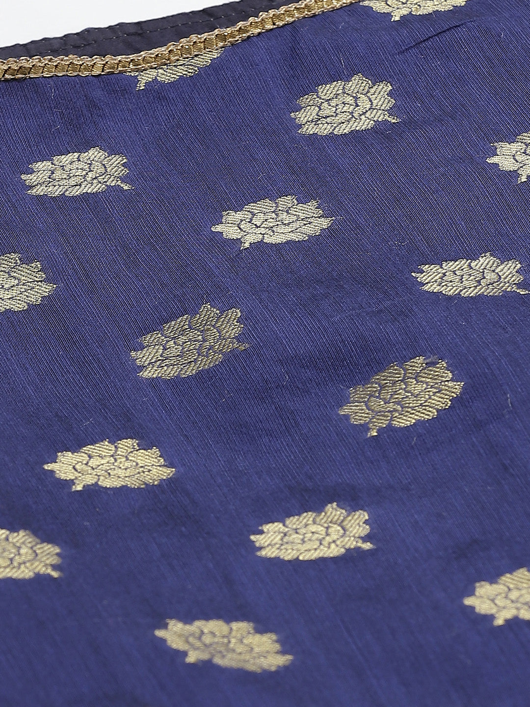 Banarasi Dress Material with Zari meenakari Floral weaving and Handloom dupatta