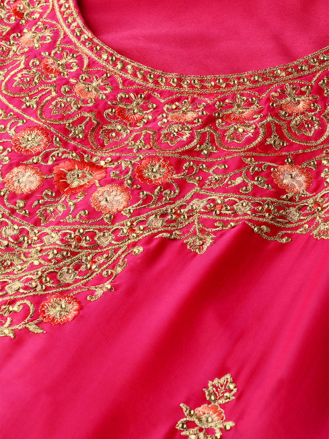 Embellished Kurta Sharara Set with Zari and Resham