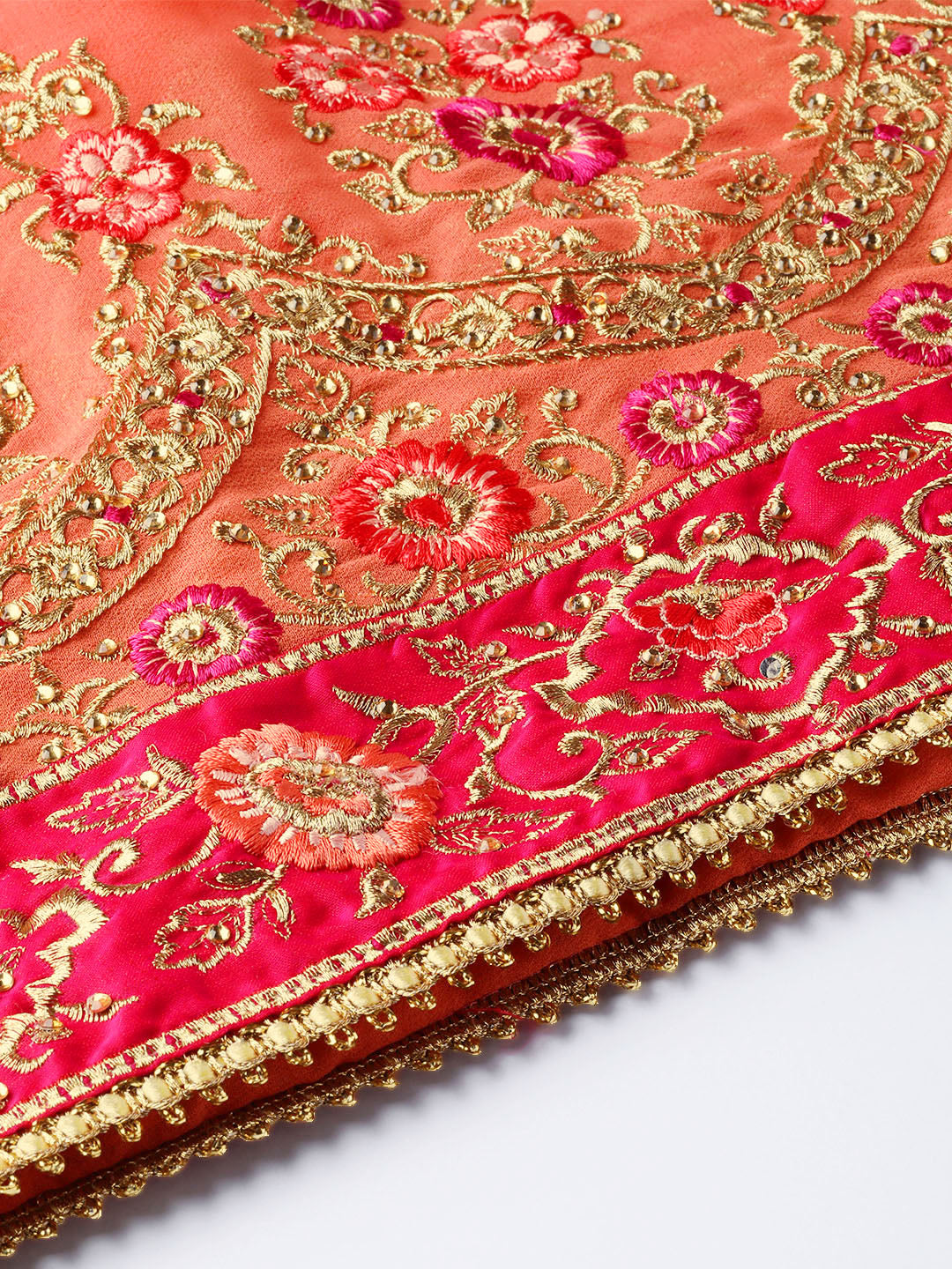 Embellished Kurta Sharara Set with Zari and Resham
