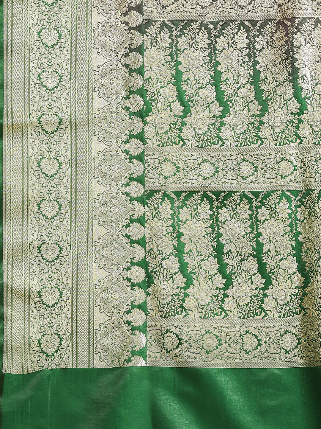 Purple Kanjeevaram Wedding Silk Saree With Traditional Zari Motifs