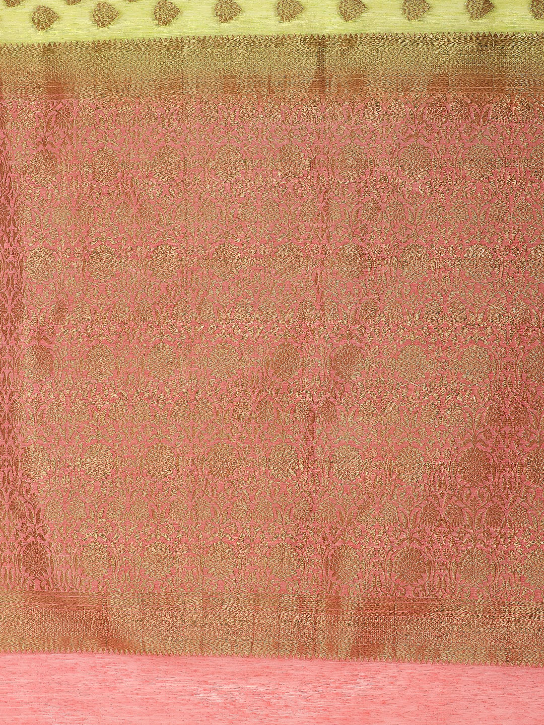 Banarasi Jute Cotton Silk Colorblocked saree