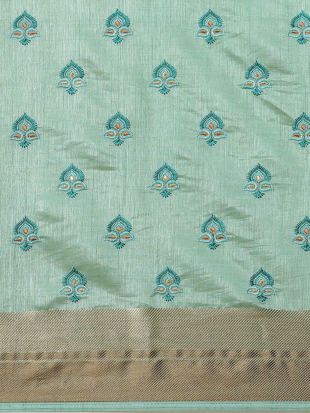 Tussar Banarasi Saree with Resham Paisley ,Floral Embroidery