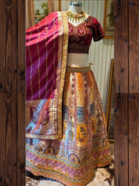 Regal Embroidered Tapestry-Inspired Lehenga