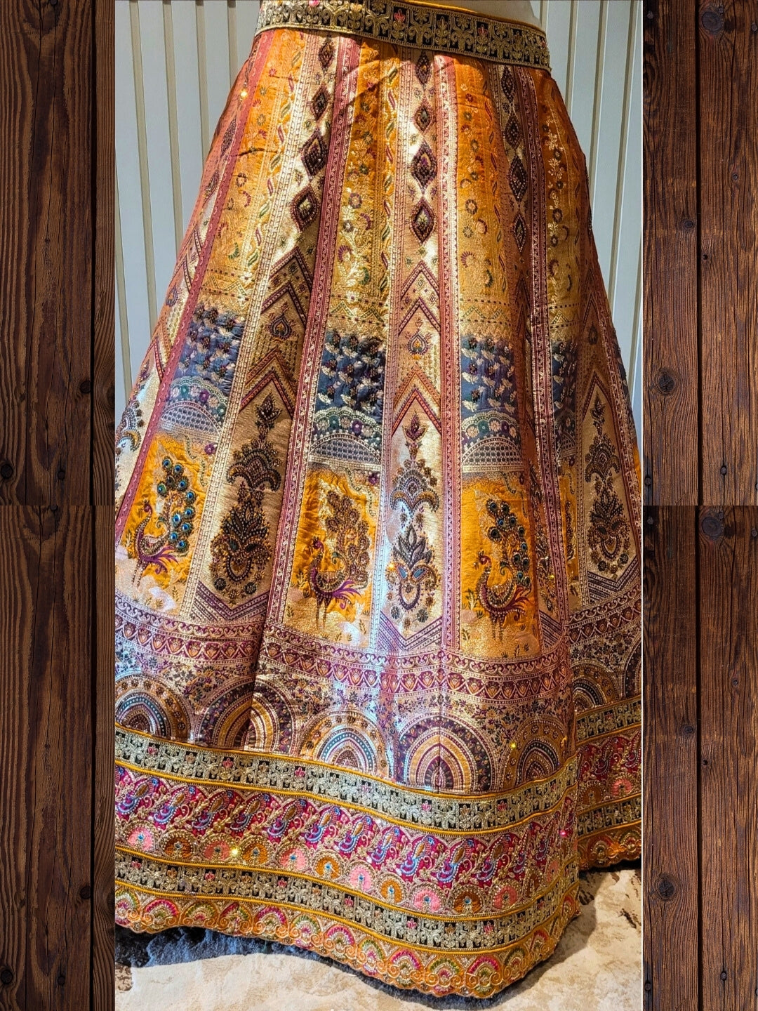 Regal Embroidered Tapestry-Inspired Lehenga